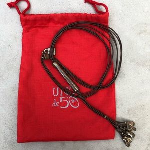 Uno de 50 leather necklace